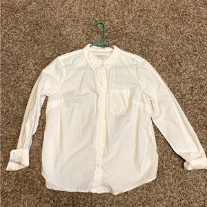 Boden white long sleeve button down